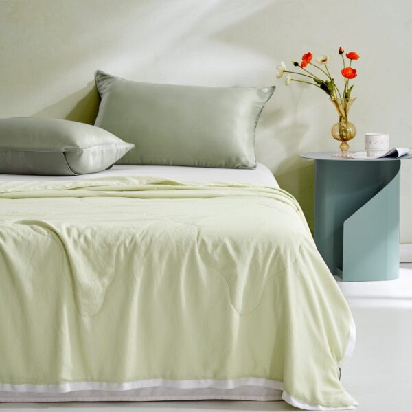 Summer Washable Cool Silk Filled Blanket - Image 3