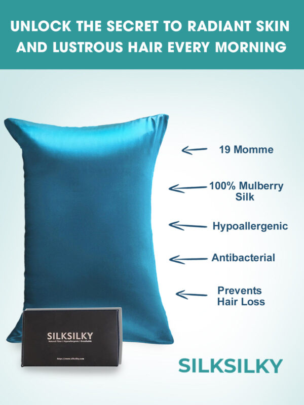 19Momme 100% Mulberry Silk Pillowcase - Envelope Closure - Image 117