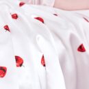 Strawberry Pattern Silk Blanket