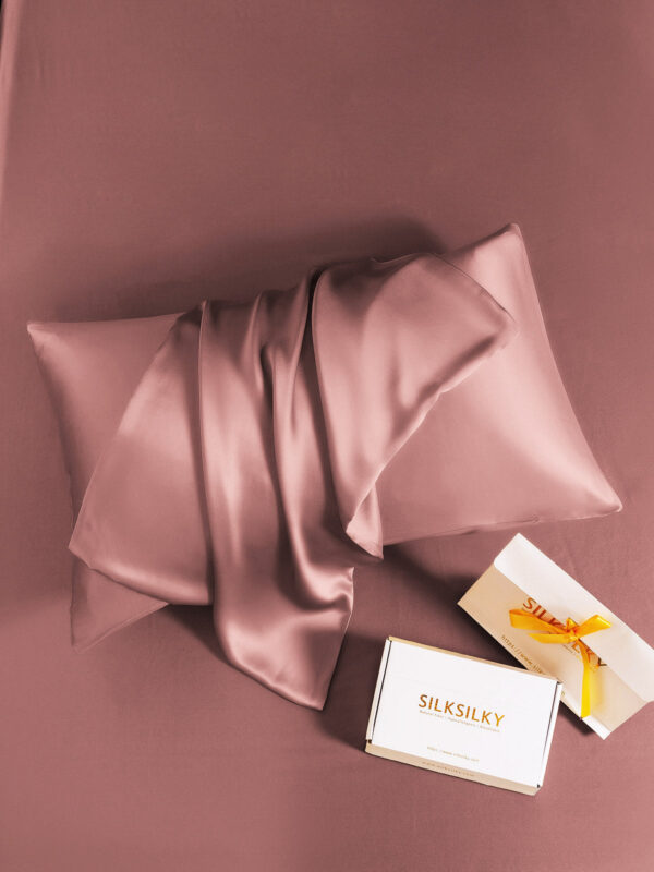19Momme 100% Mulberry Silk Pillowcase - Hidden Zipper - Image 87