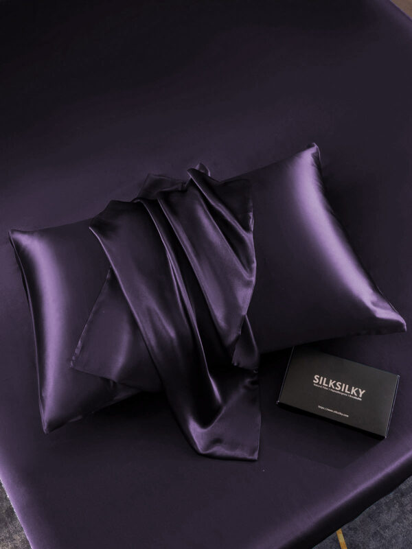 30Momme Luxurious 100% Silk Pillowcase - Hidden Zipper - Image 54