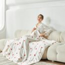 Strawberry Pattern Silk Blanket