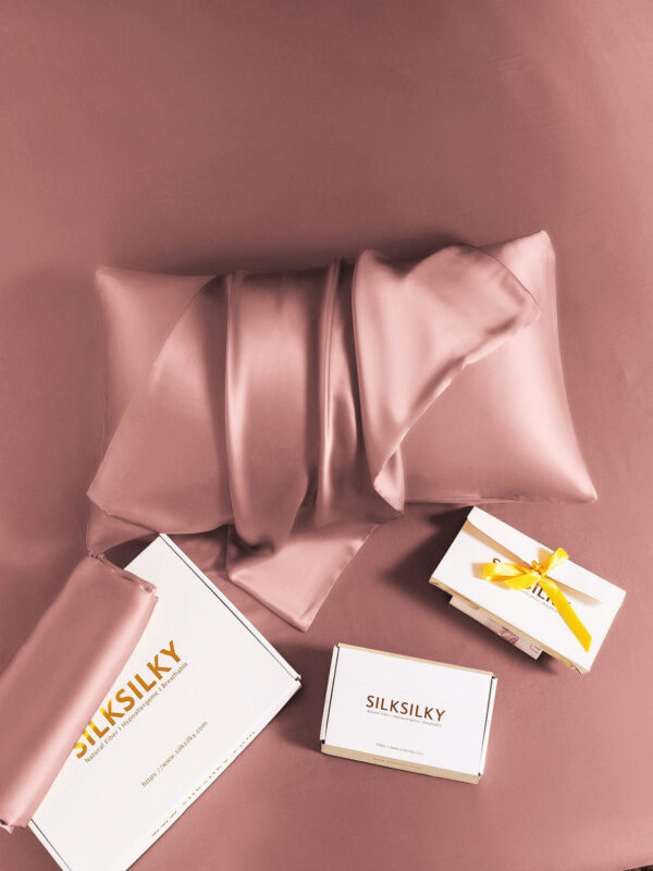 30Momme Luxurious 100% Silk Pillowcase - Hidden Zipper - Image 61