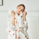 Strawberry Pattern Silk Blanket
