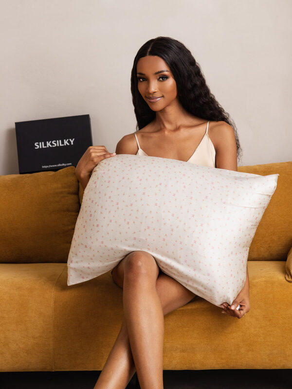 100% Organic Pure Silk Printed Pillowcase - Image 24