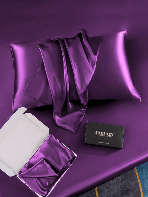 19Momme 100% Mulberry Silk Pillowcase - Hidden Zipper - Image 121