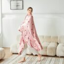 Strawberry Pattern Silk Blanket