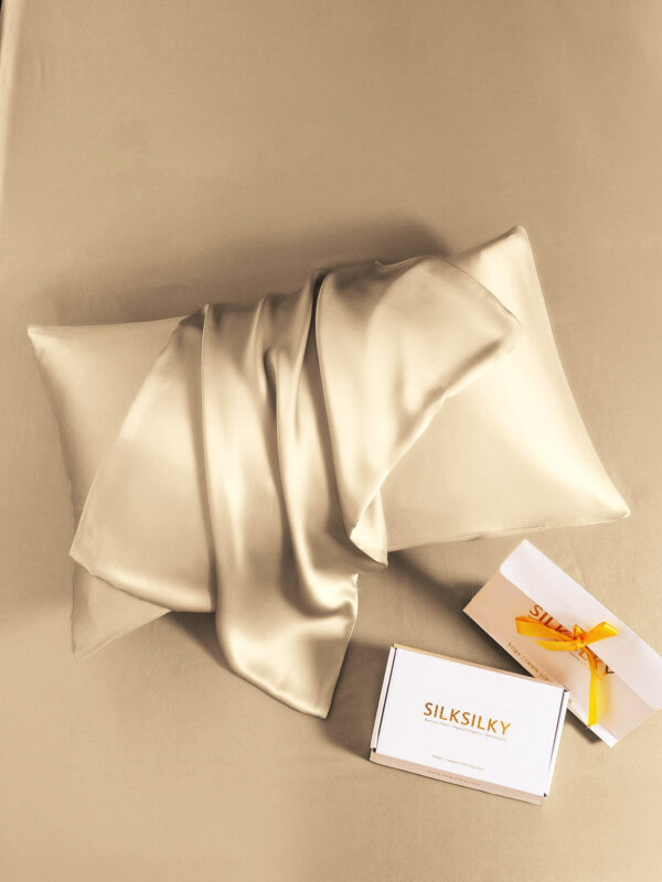 19Momme 100% Mulberry Silk Pillowcase - Hidden Zipper - Image 63