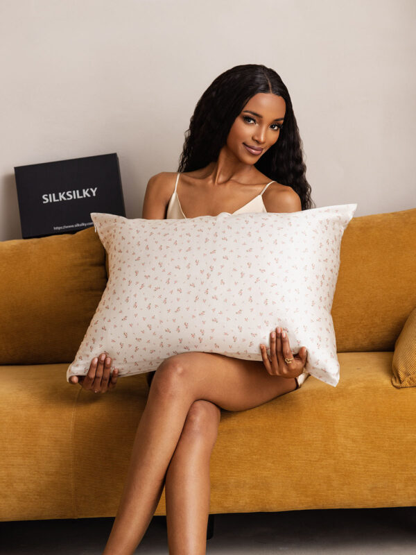 100% Organic Pure Silk Printed Pillowcase - Image 40