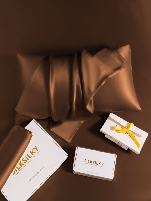 19Momme 100% Mulberry Silk Pillowcase - Hidden Zipper - Image 130