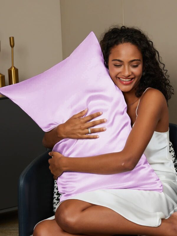 19Momme 100% Mulberry Silk Pillowcase - Hidden Zipper - Image 148