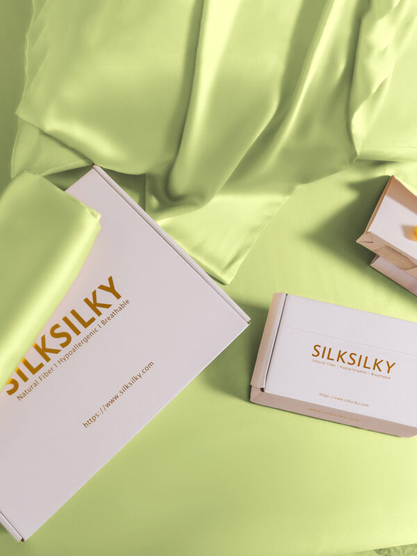 19Momme 100% Mulberry Silk Pillowcase - Hidden Zipper - Image 145