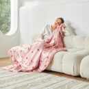 Strawberry Pattern Silk Blanket