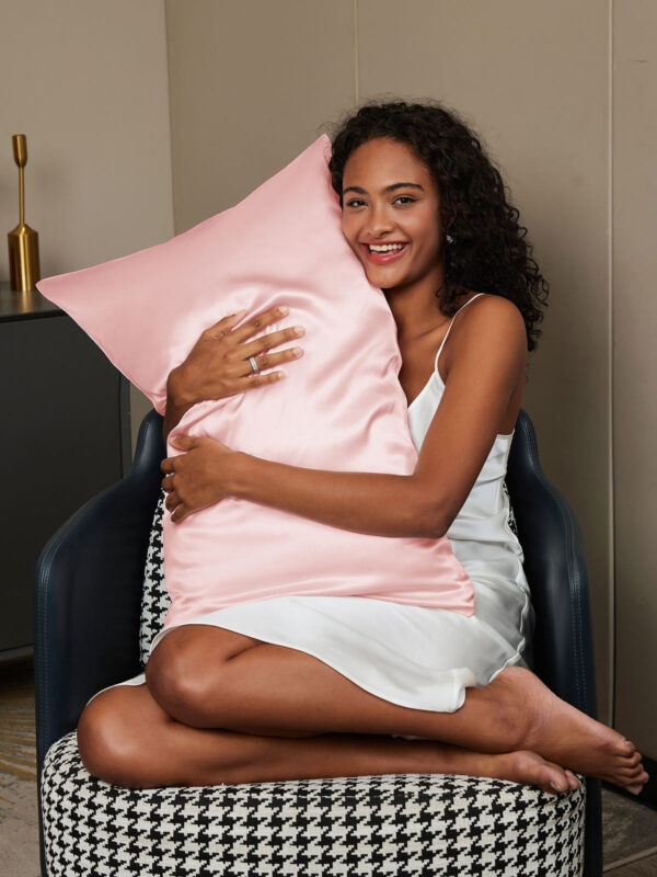 19Momme 100% Mulberry Silk Pillowcase - Hidden Zipper - Image 43