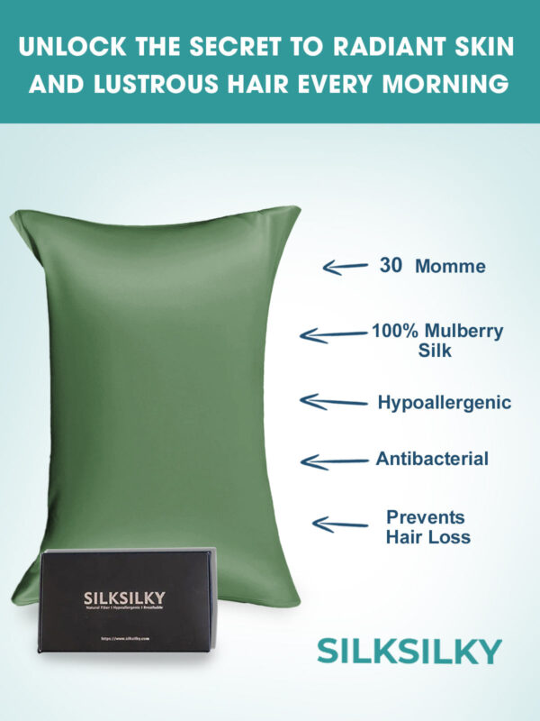 30Momme Luxurious 100% Silk Pillowcase - Envelope - Image 59