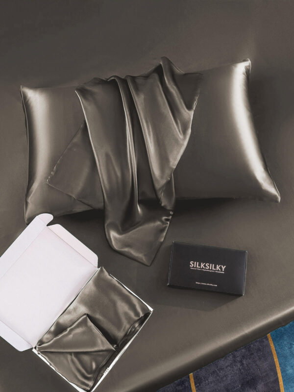 30Momme Luxurious 100% Silk Pillowcase - Hidden Zipper - Image 37