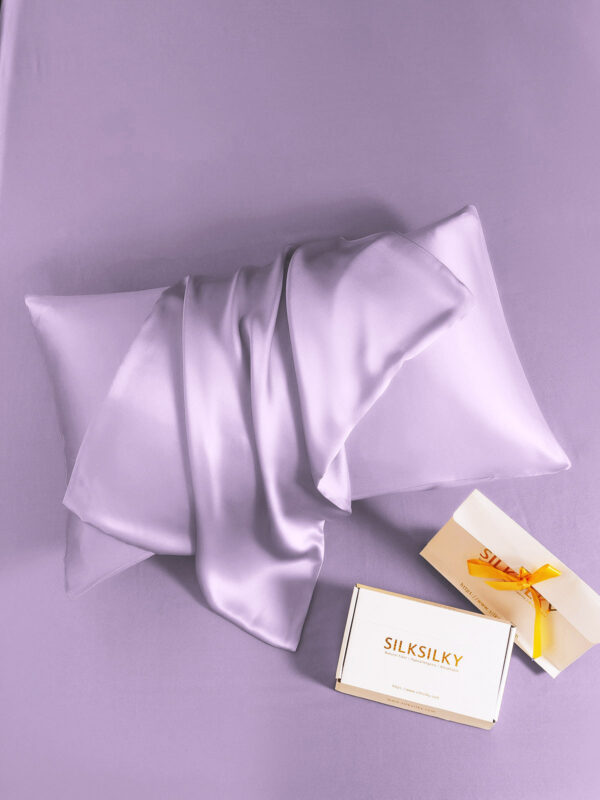 19Momme 100% Mulberry Silk Pillowcase - Hidden Zipper - Image 152