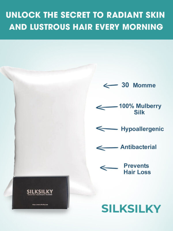30Momme Luxurious 100% Silk Pillowcase - Envelope - Image 23
