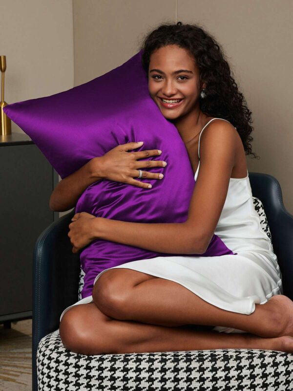 19Momme 100% Mulberry Silk Pillowcase - Hidden Zipper - Image 116