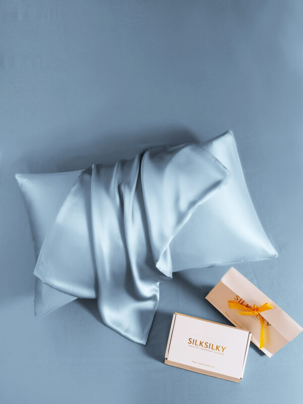 19Momme 100% Mulberry Silk Pillowcase - Hidden Zipper - Image 136