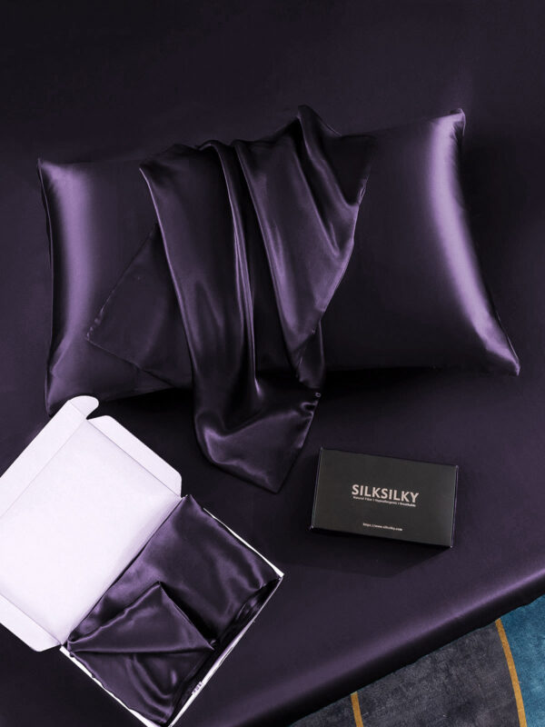 30Momme Luxurious 100% Silk Pillowcase - Hidden Zipper - Image 55
