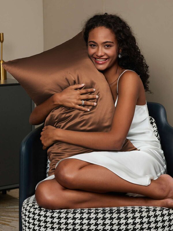 19Momme 100% Mulberry Silk Pillowcase - Hidden Zipper - Image 124